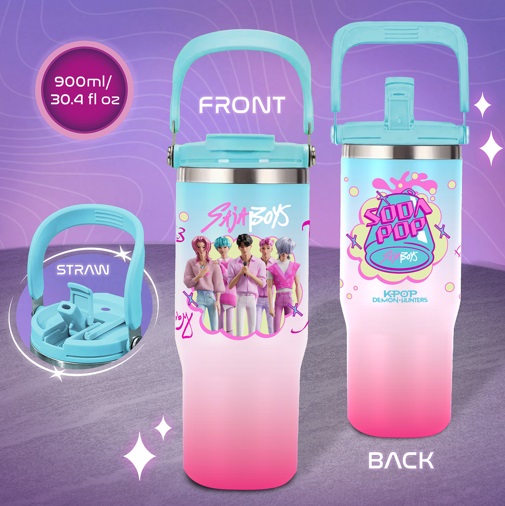 PALADONE – K-POP DEMON HUNTERS – Borraccia in Acciaio Inox Termoisolante cm 900ml…x